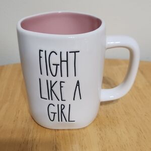 Rae Dunn Pink and White Inspirational Mug